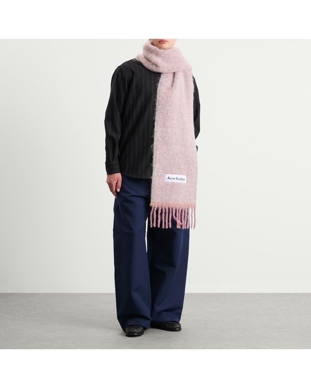 Acne Pink Vally Solid Scarf