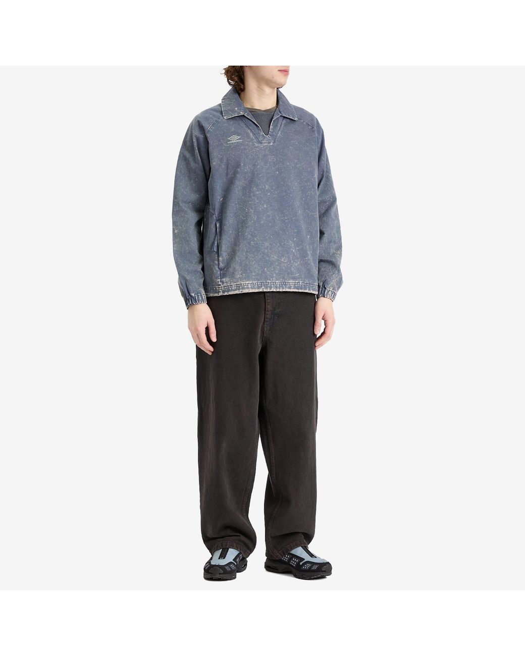 Umbro Washed Drill Top in Blue | Lyst