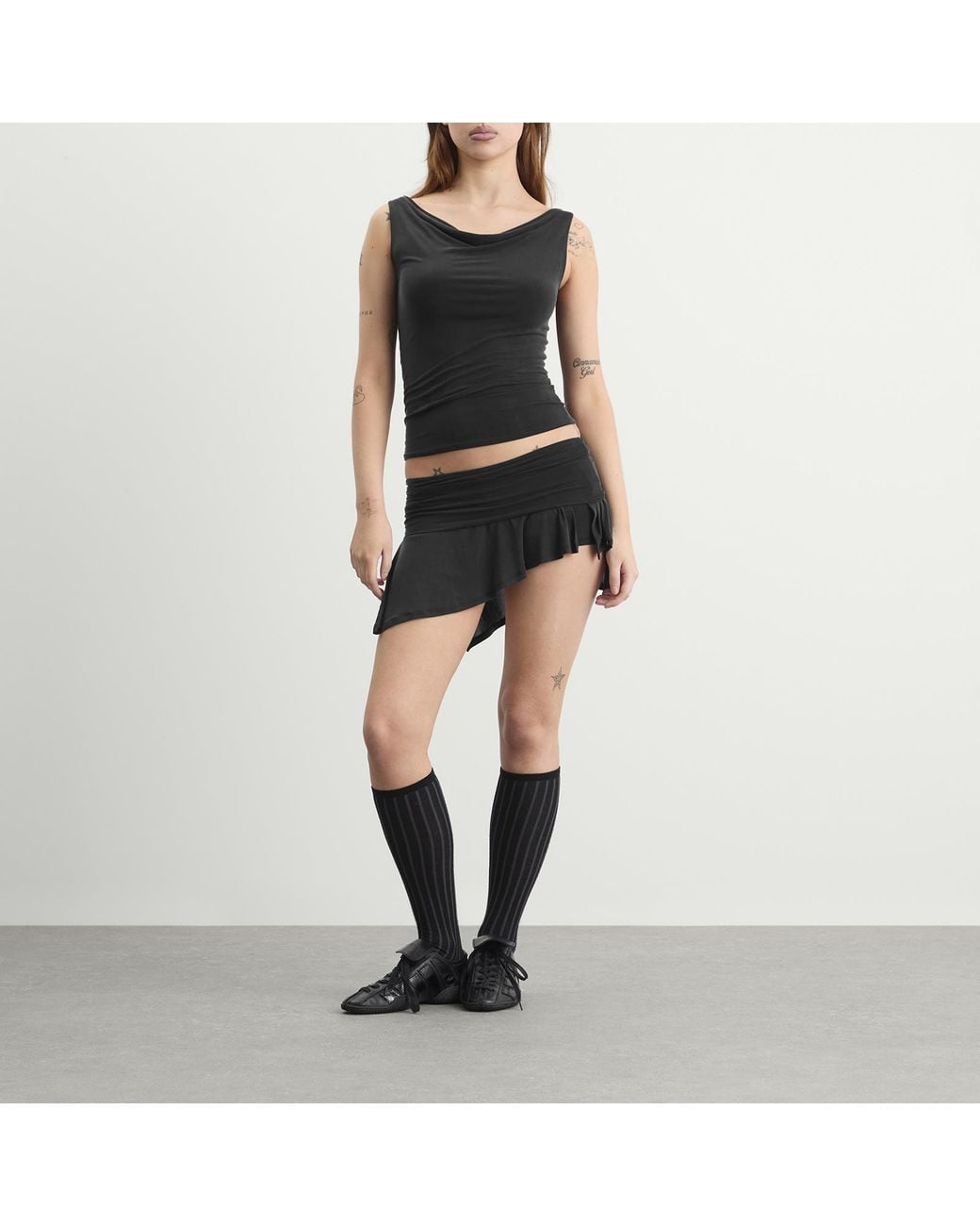 Peachy Den Black Kylie Top