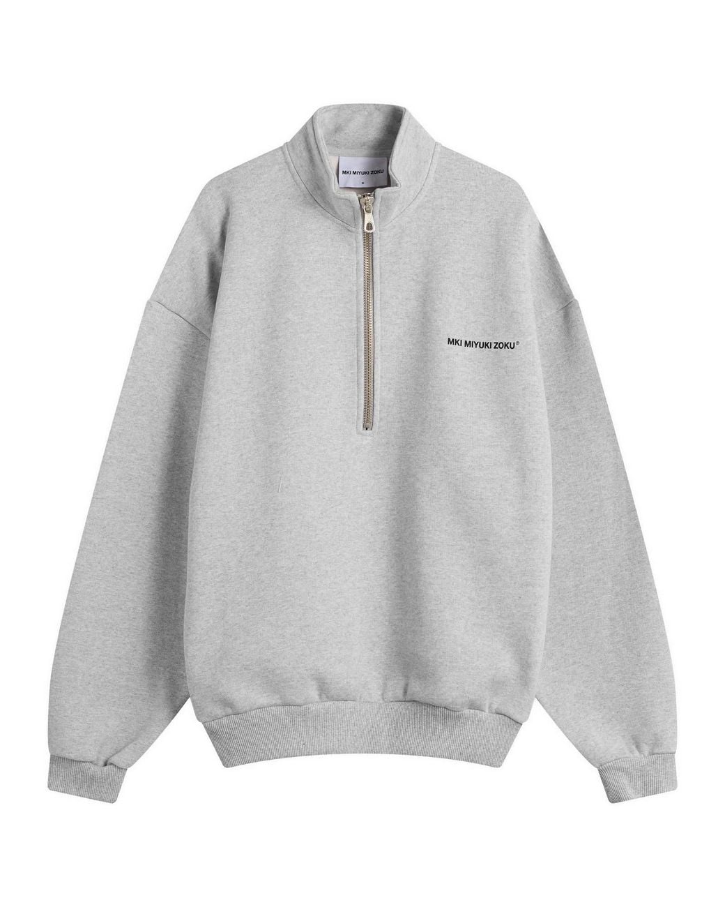 MKI Miyuki-Zoku Gray Uniform Quarter Zip for men
