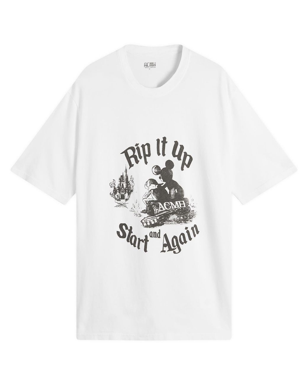ACMH by Magic Castles White Rip It Up T-Shirt for men