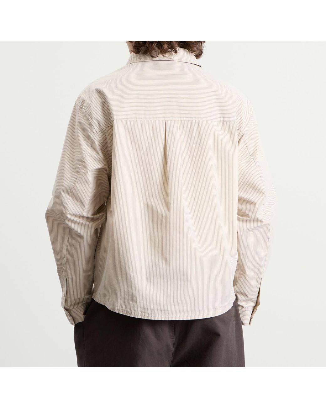 BOUND Natural Lordelo Stripe Longsleeve Shirt for men