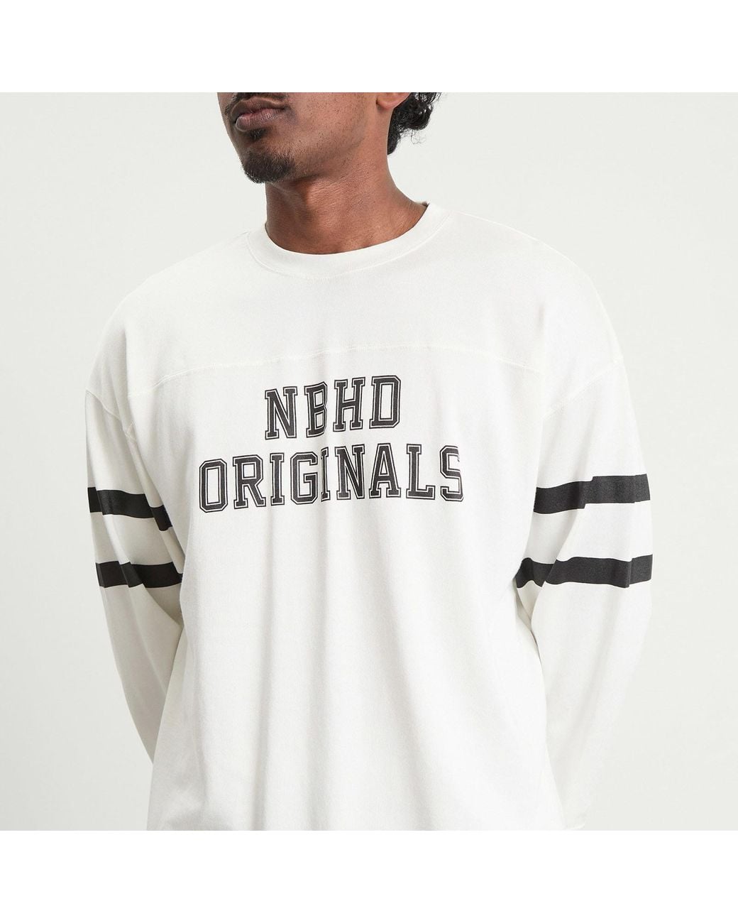 Neighborhood White Football Shirt for men