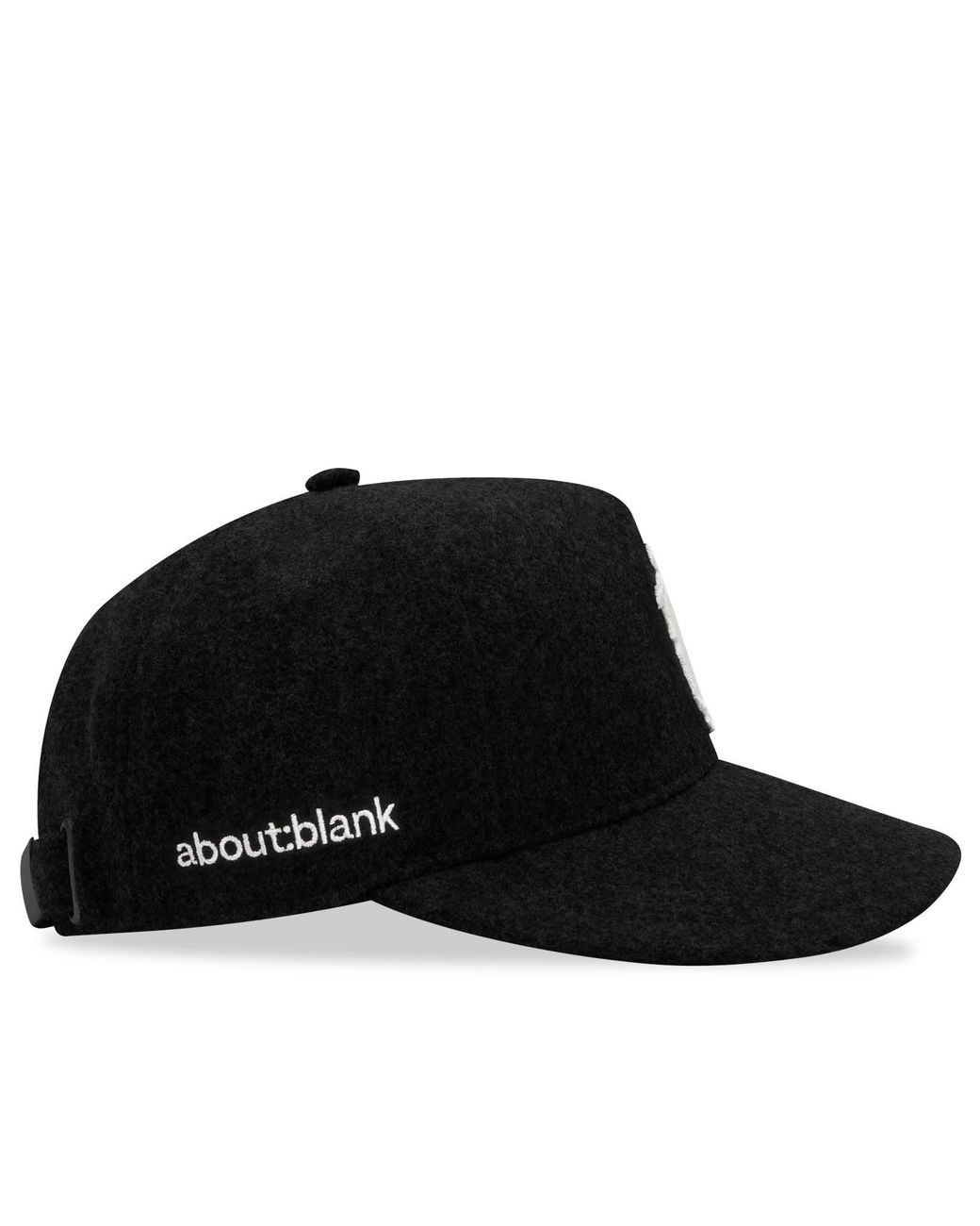 About Blank Black Monogram Cap for men