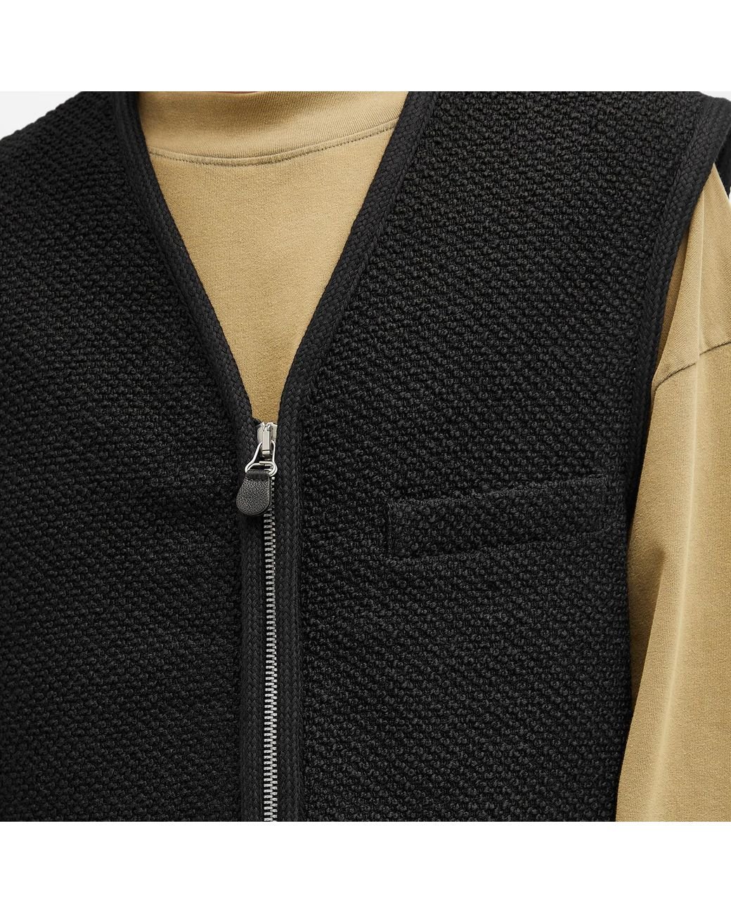 Our Legacy Boucle Wool Top Vest in Black for Men | Lyst