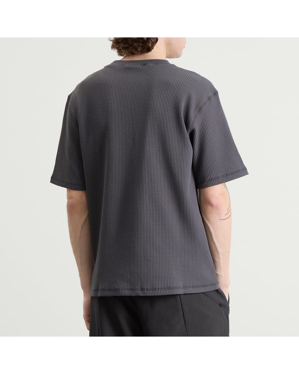 KARMA8A Gray Rive Gaufre T-Shirt for men