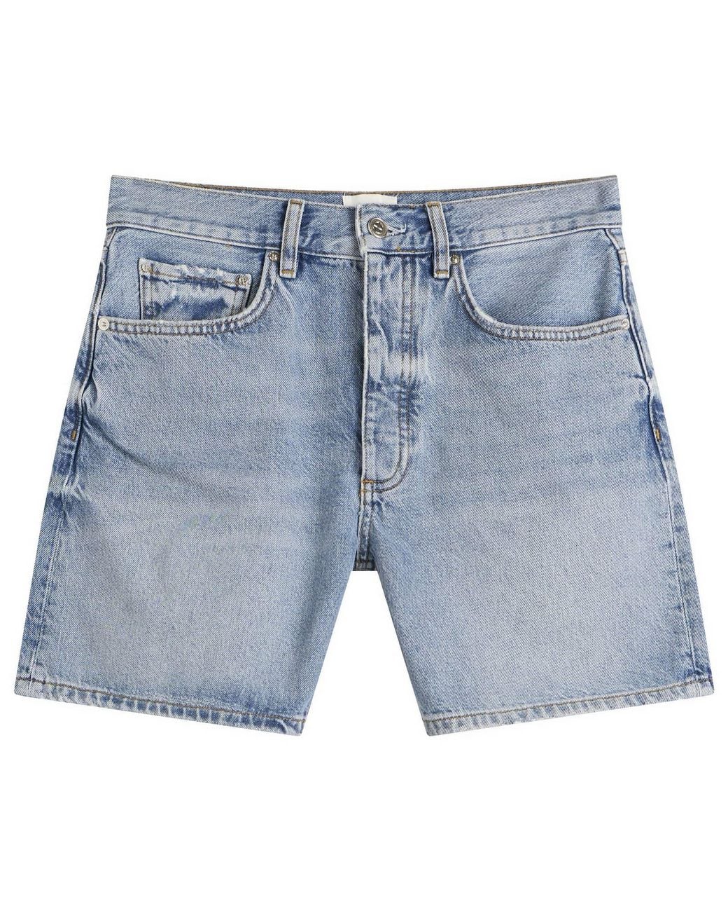 Denum Blue Color Code Anine Bing Delaney Shorts in Blue | Lyst