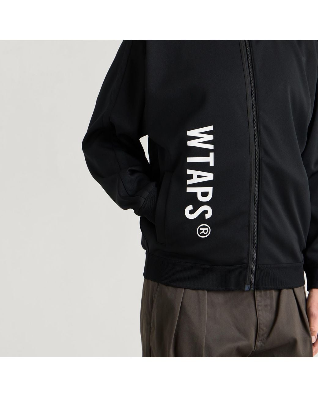 (w)taps Black Tipsi Zip Track Jacket for men