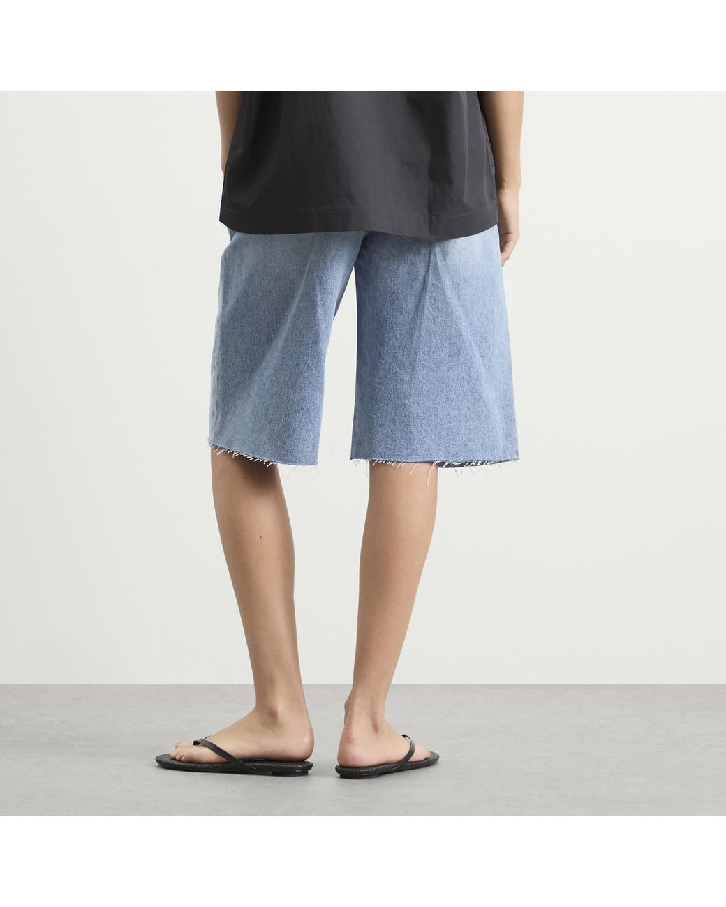 Rohe Blue Rohe Baggy Fit Denim Shorts
