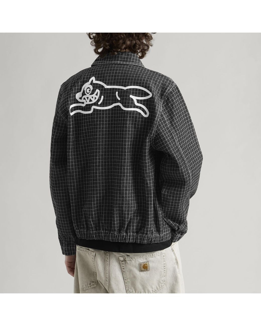 ICECREAM Black Ripstop Denim Work Jacket for men
