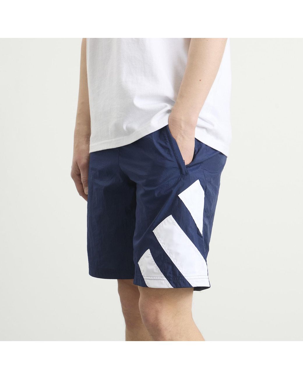 Adidas Blue Three Bar Logo Short for men