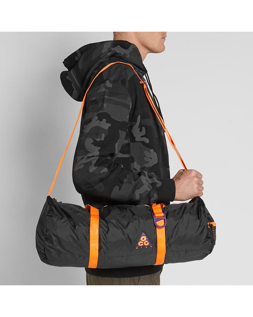Nike Acg Packable Duffle Bag in Black for Men | Lyst UK