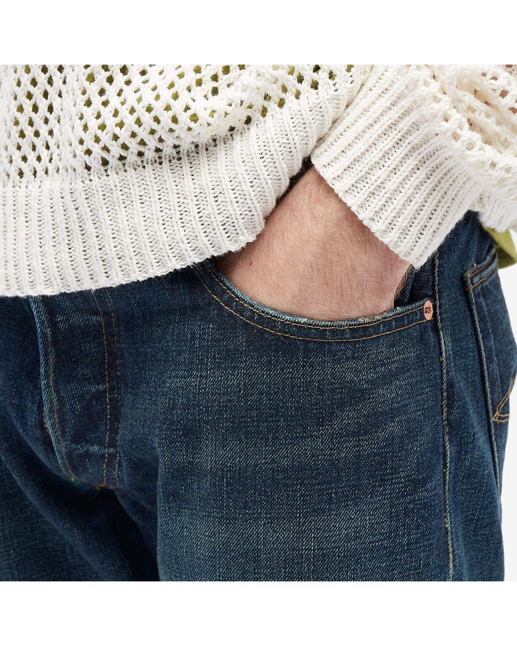 RRL Low Straight Jean in Blue for Men Lyst UK