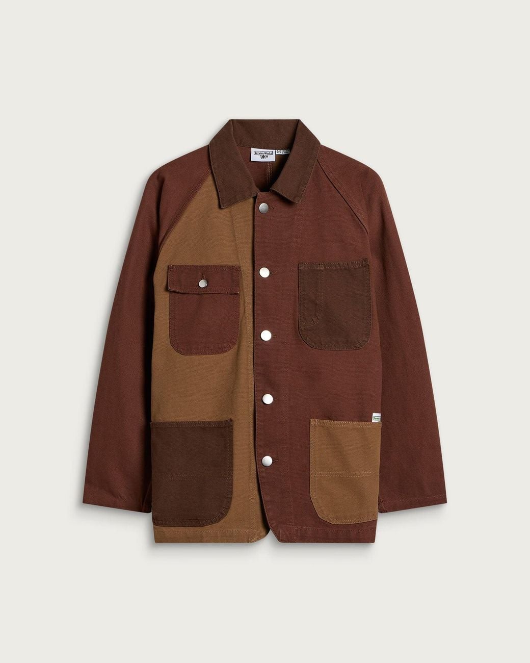Service Works Brown Patchwork Coverall 2.0 Jacket for men
