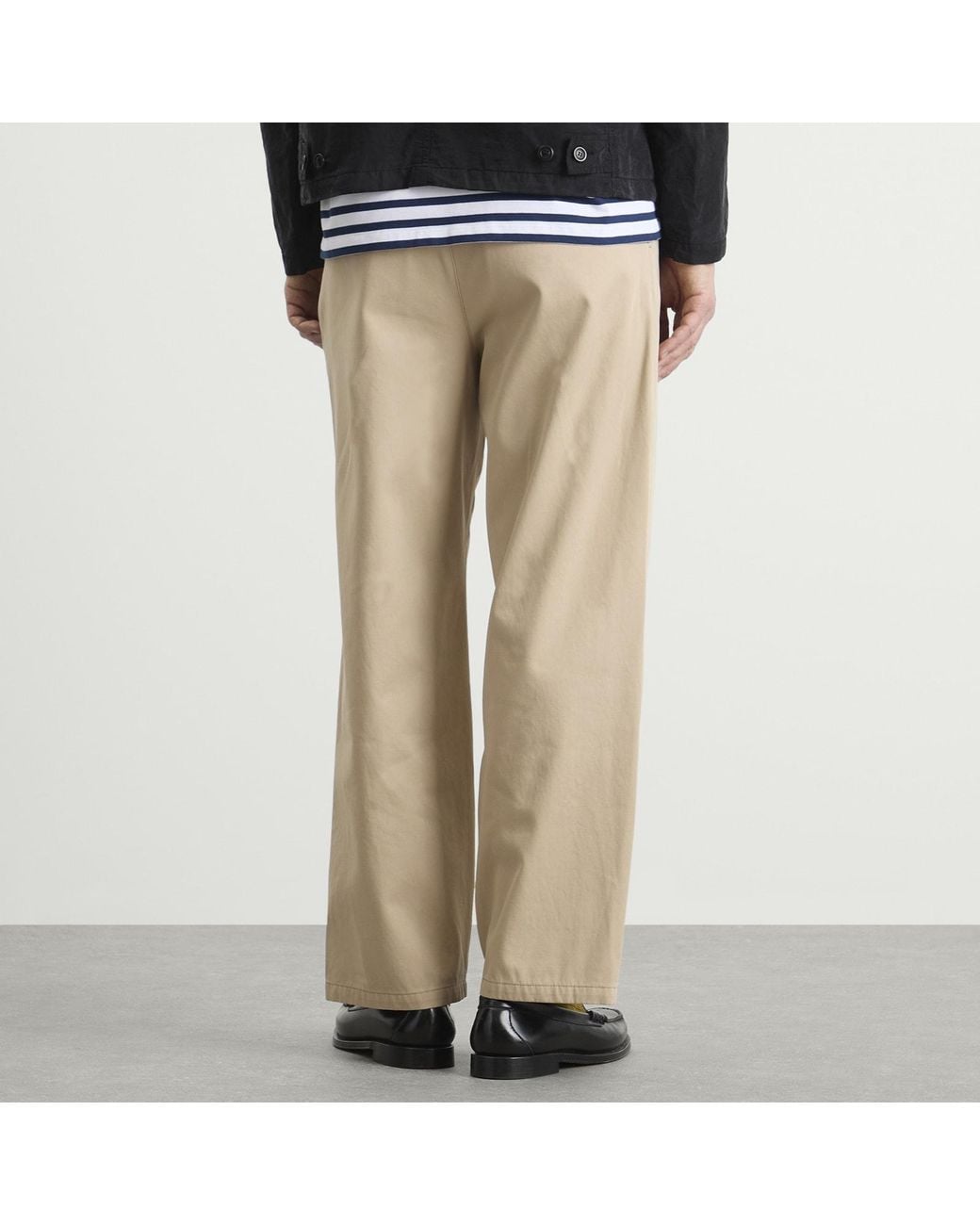 A.P.C. Natural Ricky Double Pleat Chinos for men