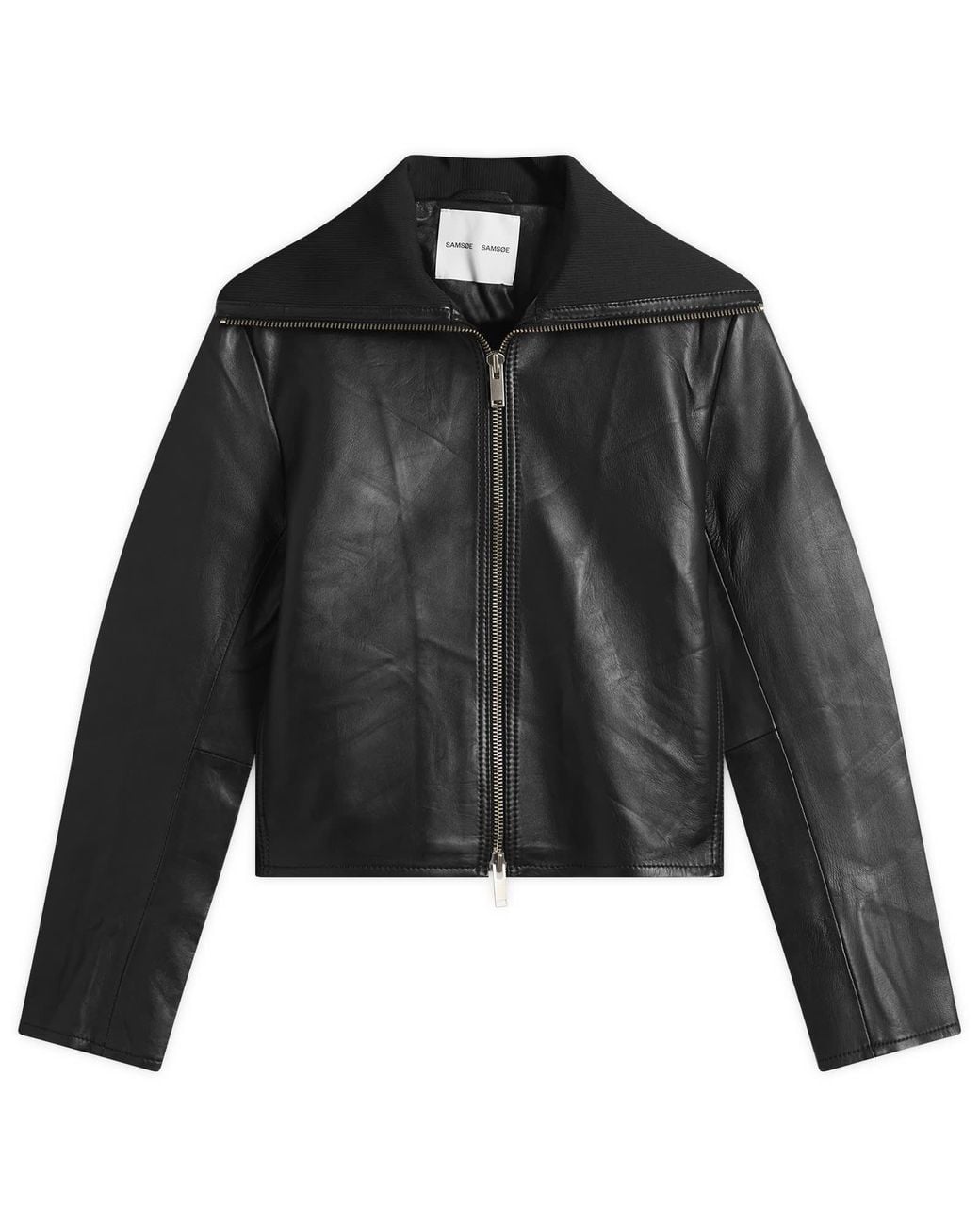 Samsøe & Samsøe Black Sashira Leather Jacket