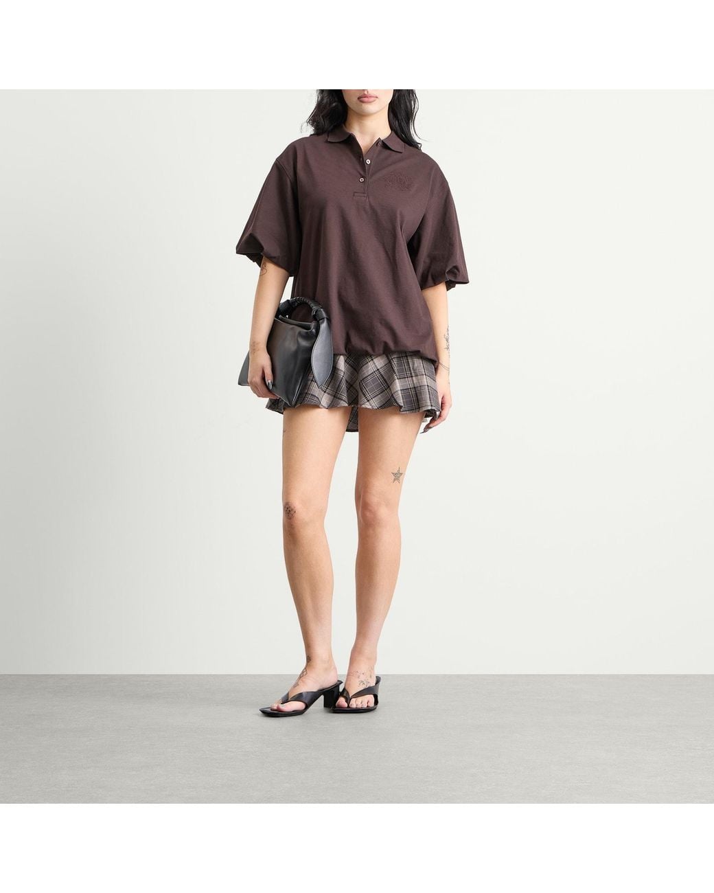 Acne Brown Eteddy Mini Dress