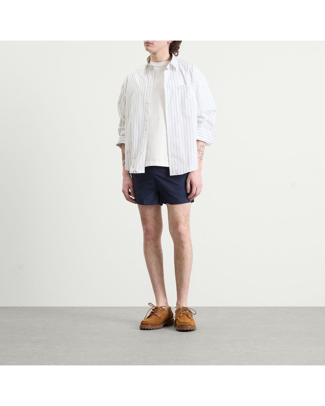 AMI Blue Bicolor Swimsuit for men