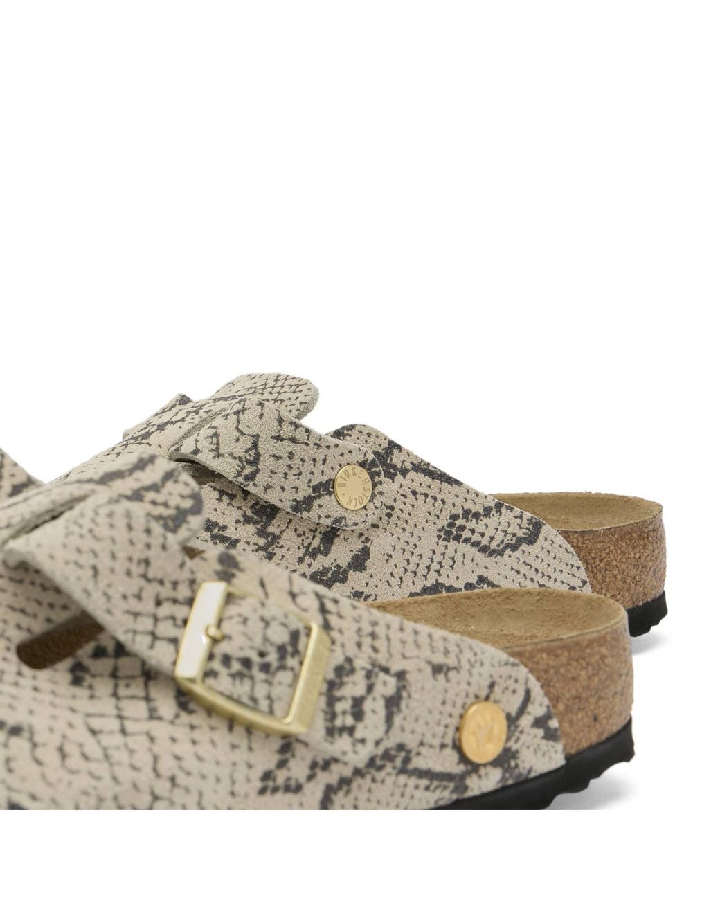 Birkenstock Brown Boston Print