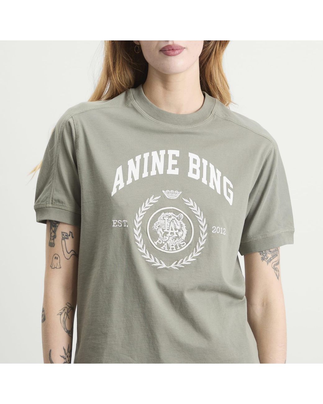 Anine Bing Gray Jaylin T-Shirt