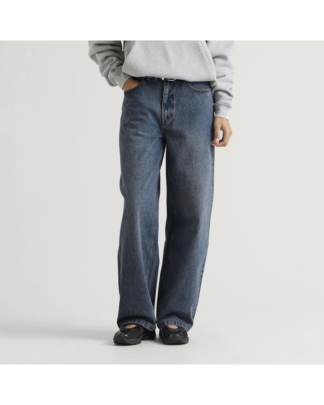 Dime Blue Baggy Denim Pants