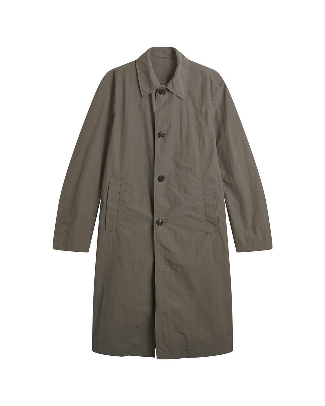 Dries Van Noten Brown Washed Water Repellent Trench Coat for men