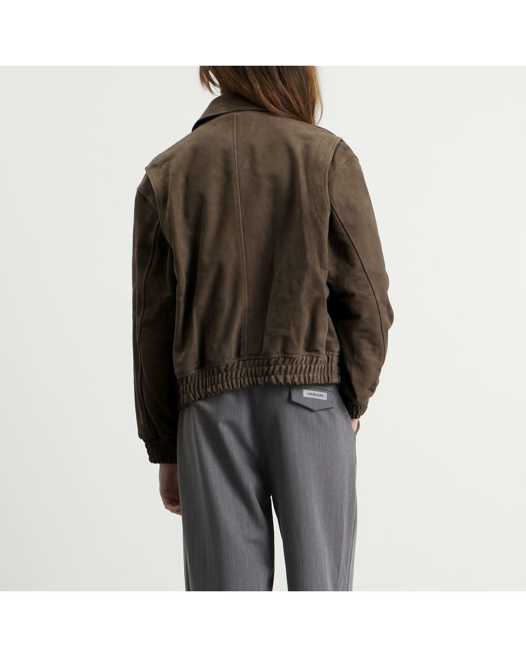 DUNST Brown Refined Suede Blouson