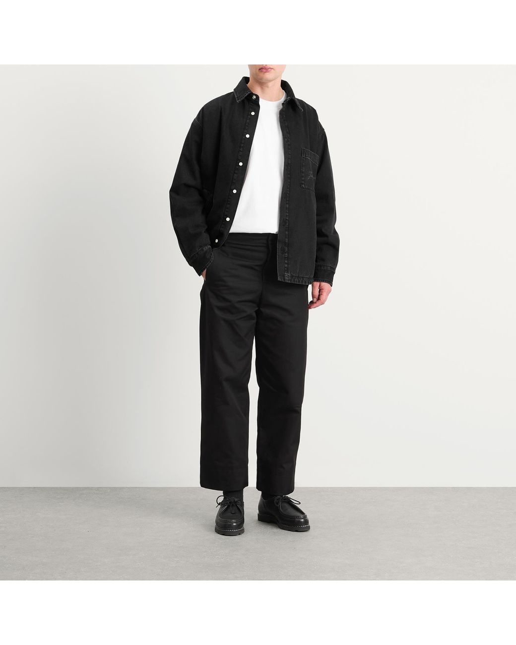 Jacquemus Black Denim Shirt for men