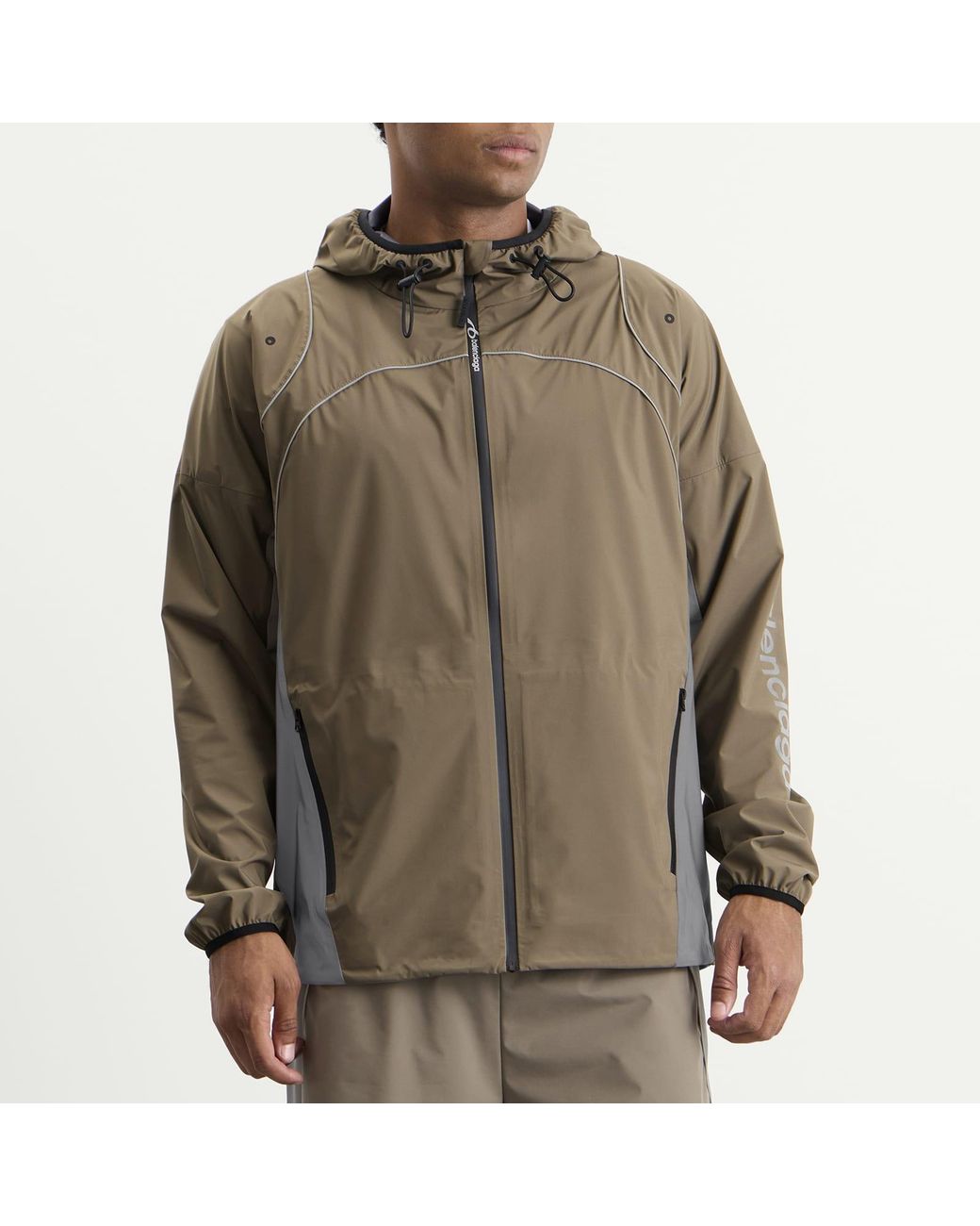 Balenciaga Brown Zip-Up Out Sport Jacket for men