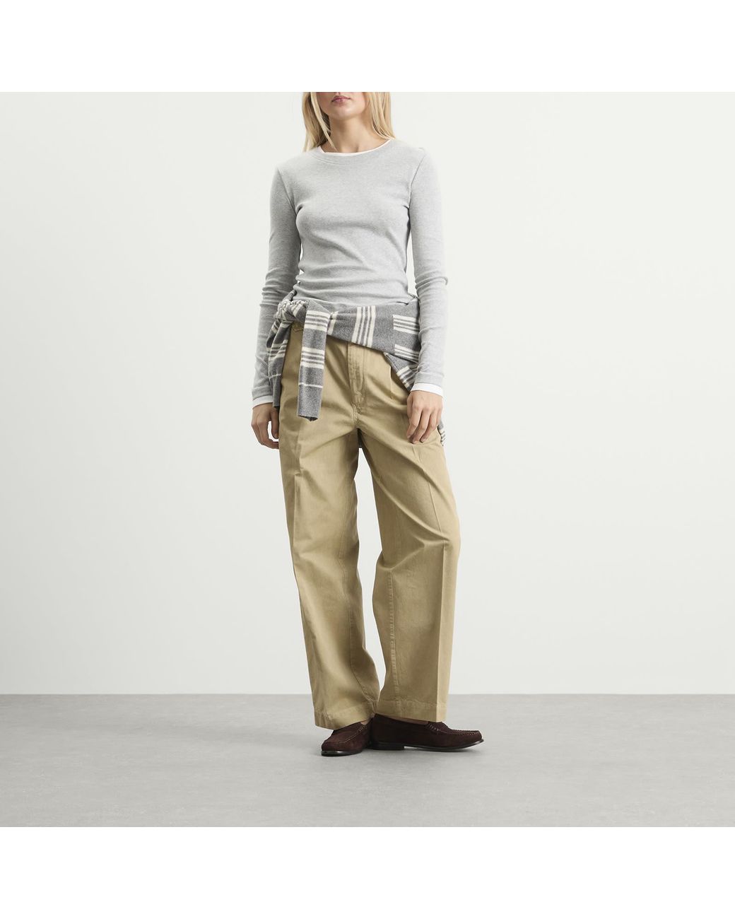 Auralee Natural One-Tuck Wide Pants