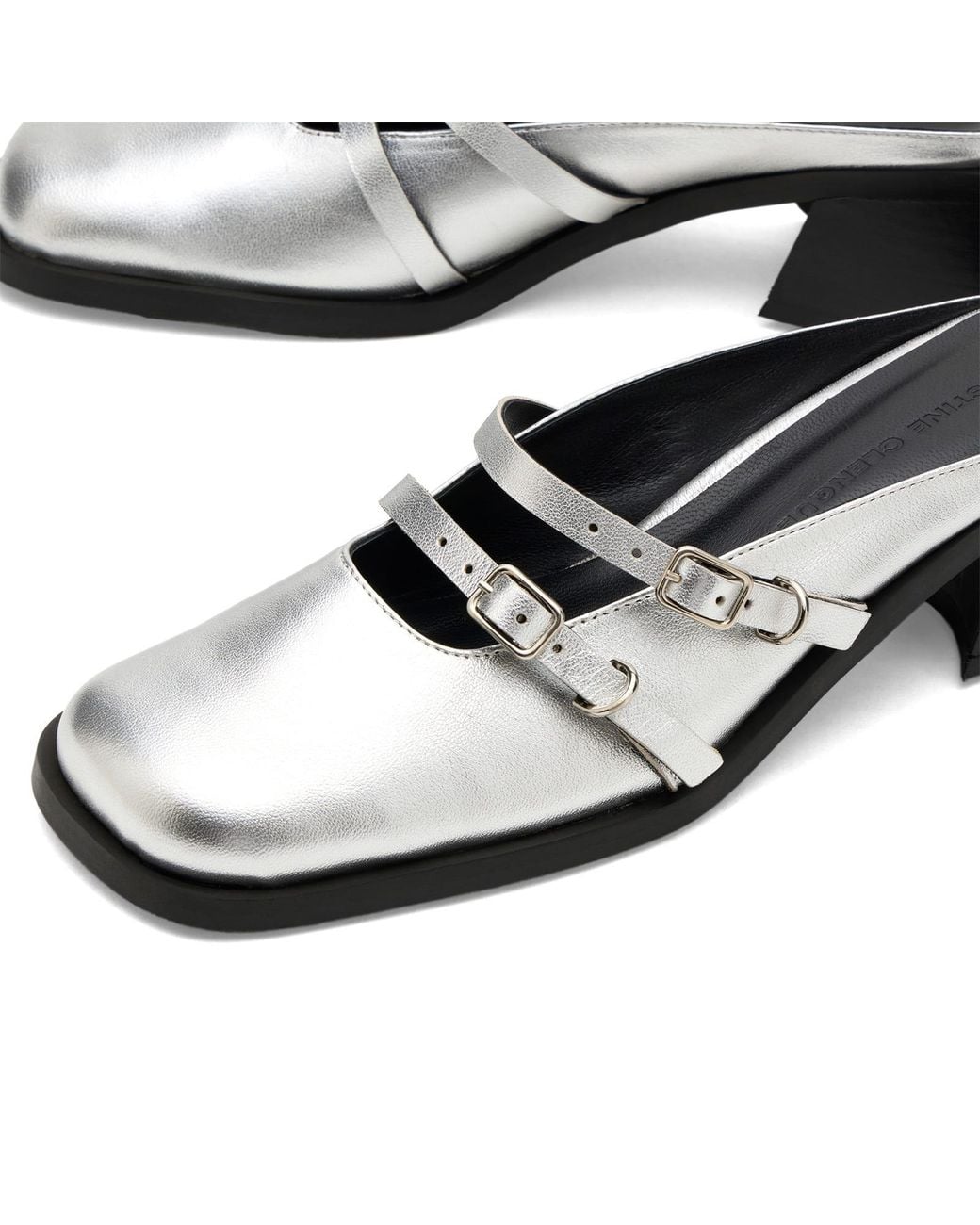 Justine Clenquet Black Andie Mules