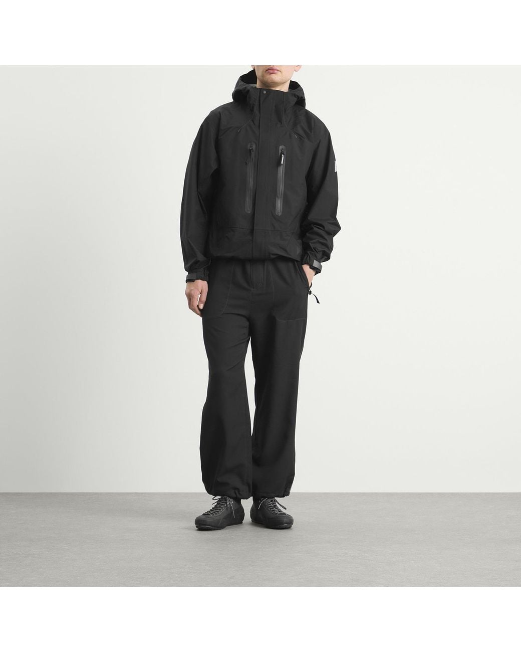 And Wander Black Vent Trousers for men