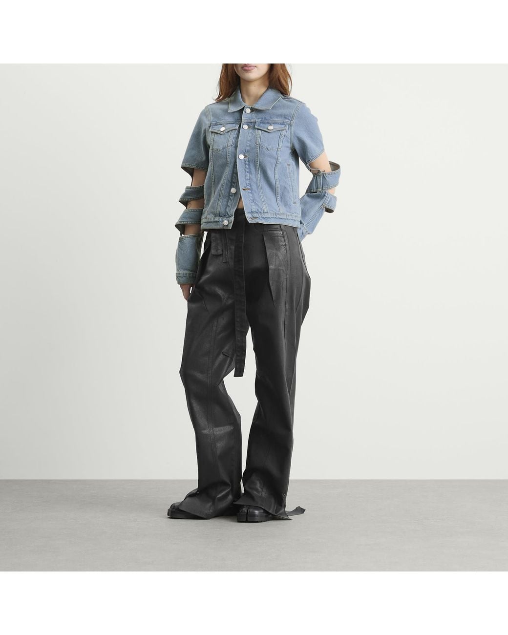 Coperni Blue Spiral Denim Jacket
