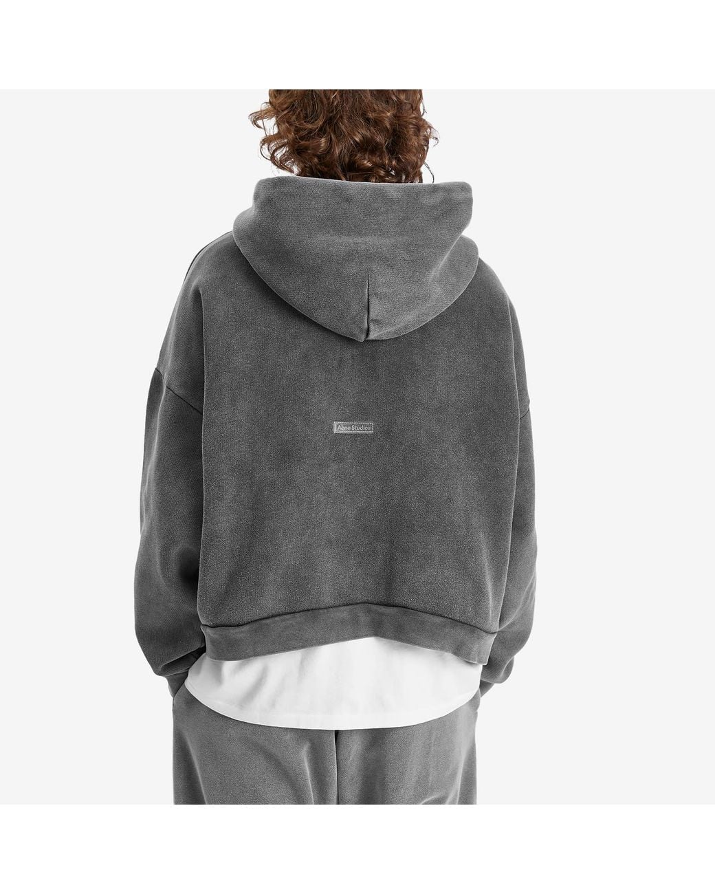 Acne Gray Fester Vintage Hoodie for men