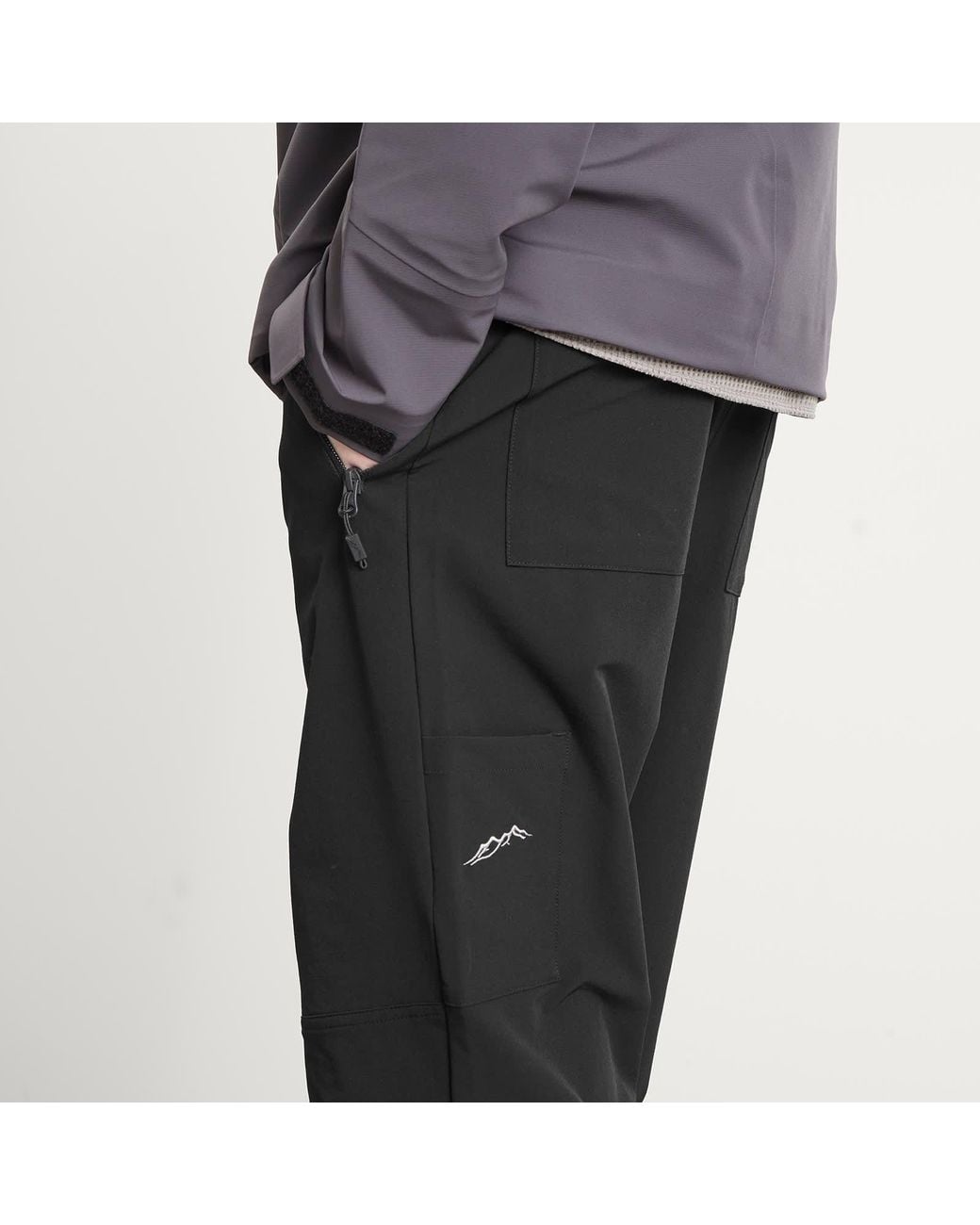 Mellow Clo Gray Boulder Trousers for men