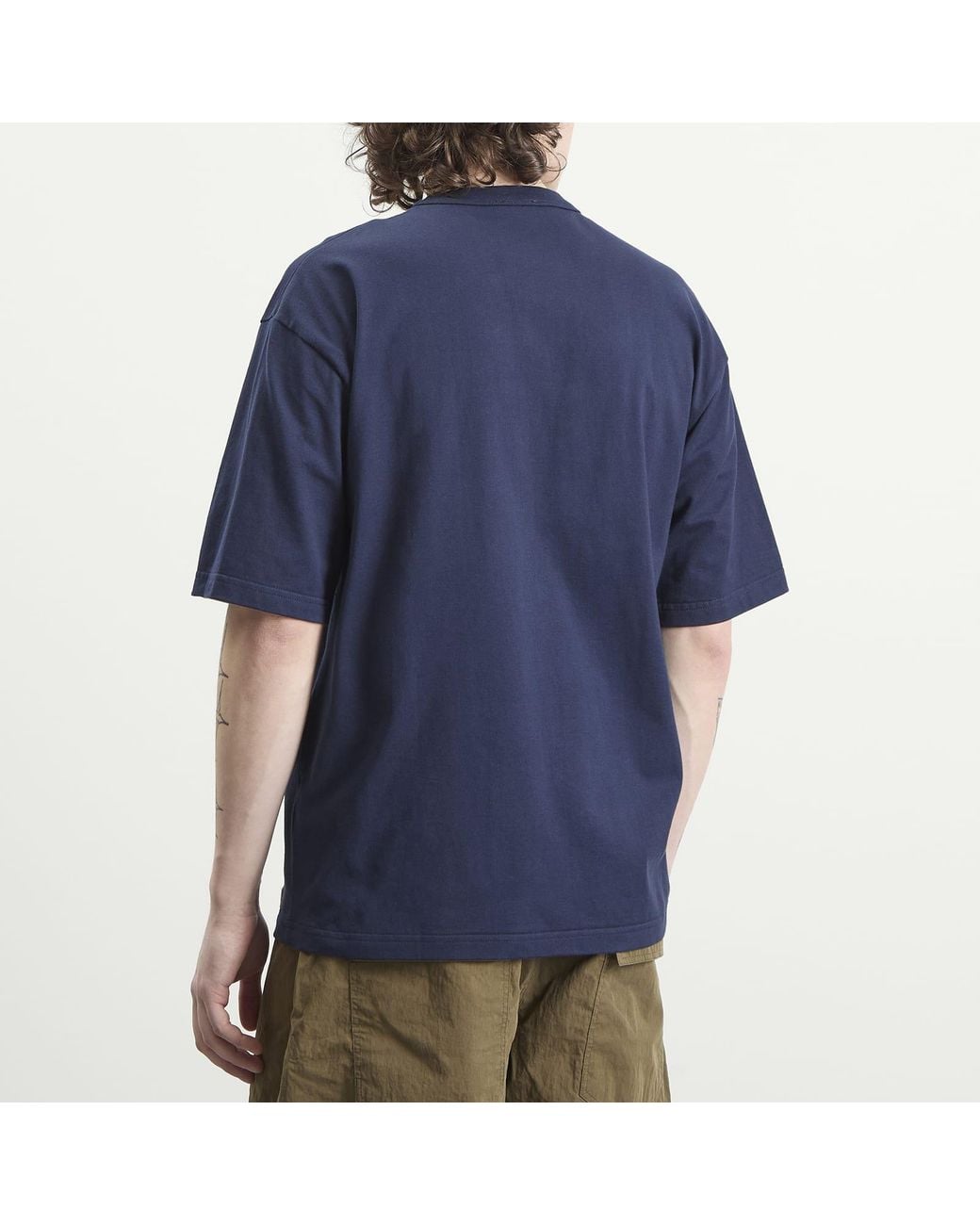 Armor Lux Blue Heavyweight Pocket T-Shirt for men
