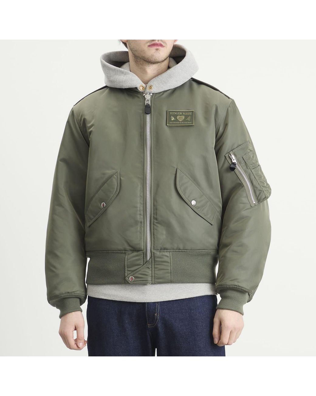 Human Made Green Flight Jacket for men