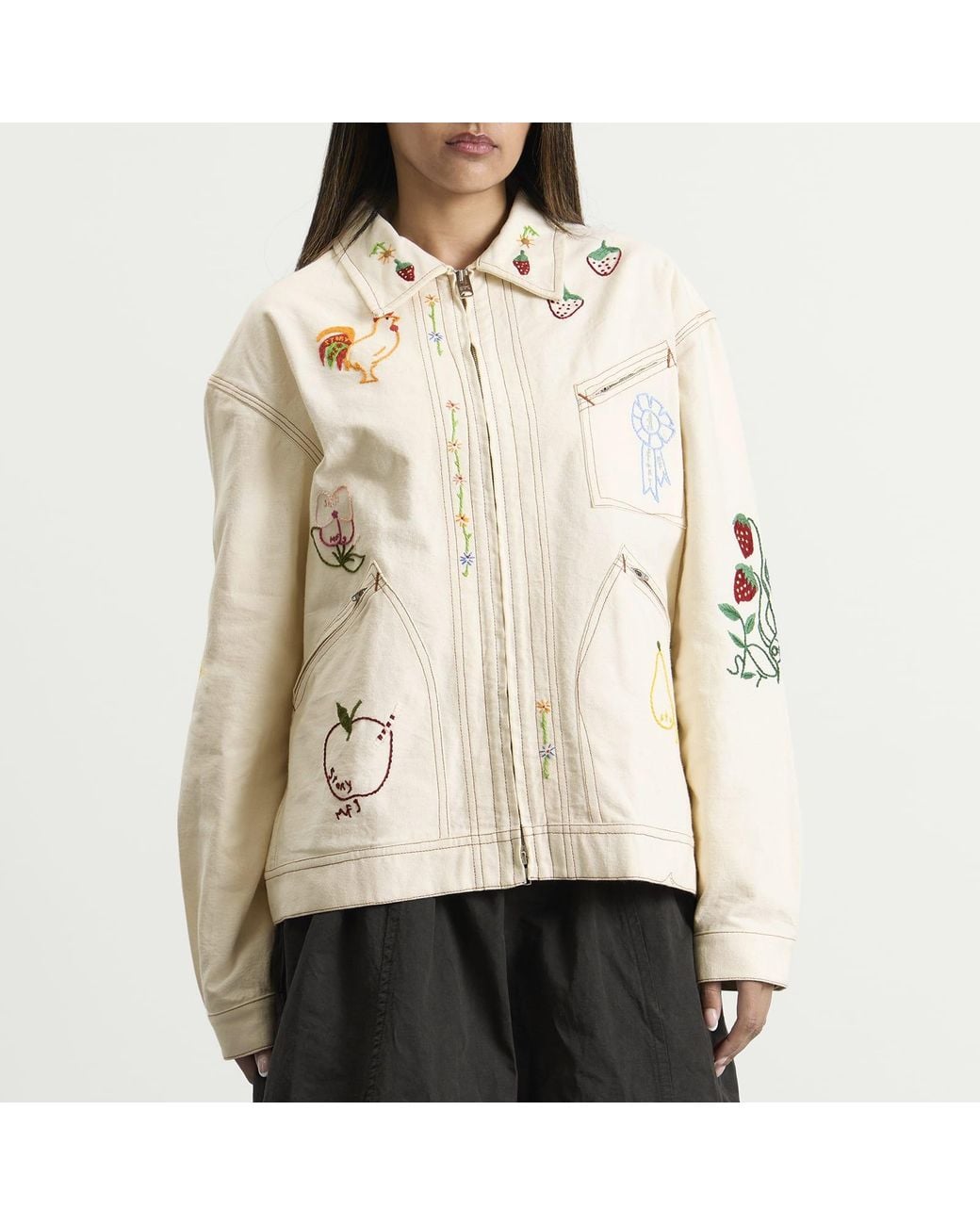 STORY mfg. Natural Hand Embroidered Amba Jacket