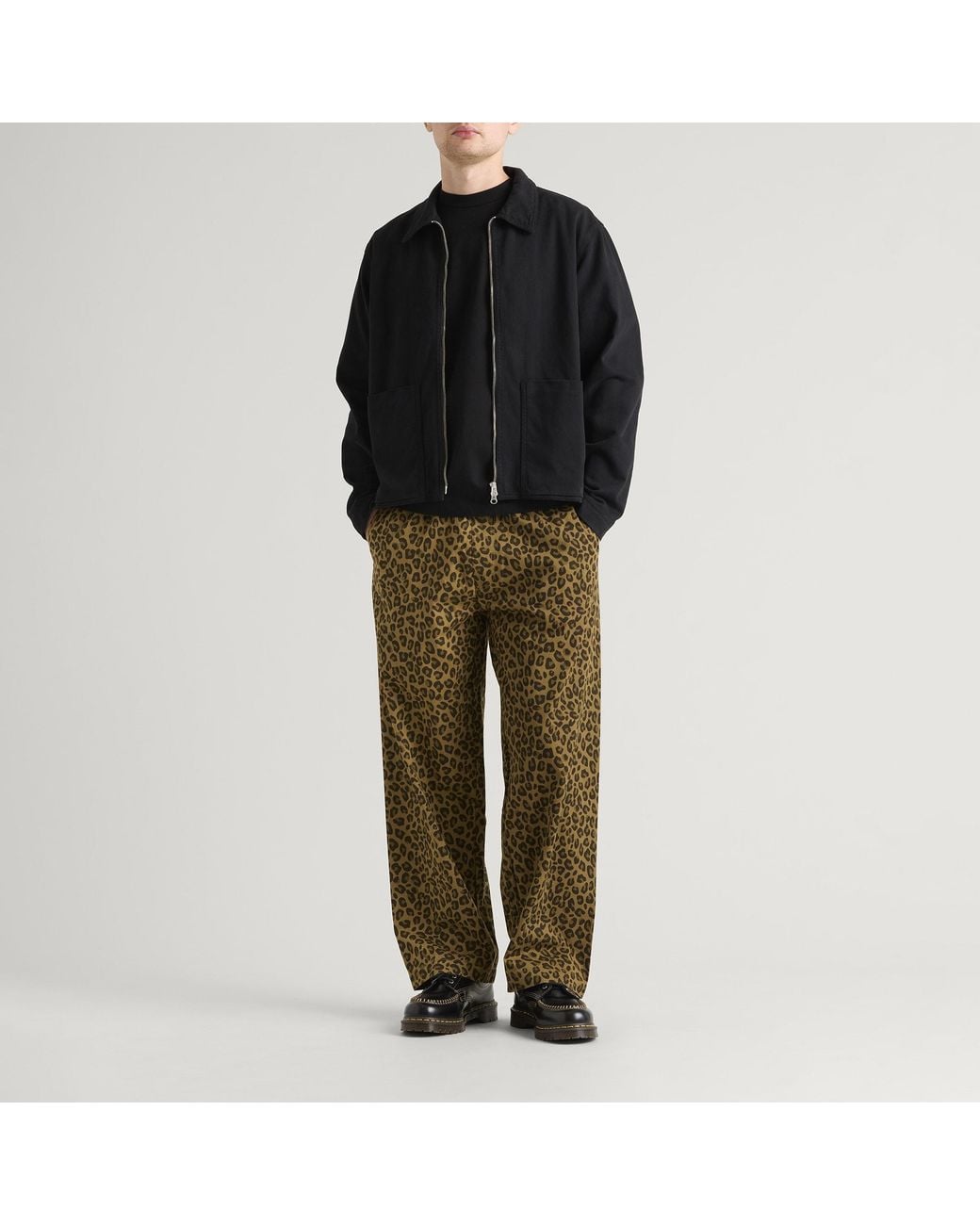Service Works Green Patterned Easy Chef Pants for men