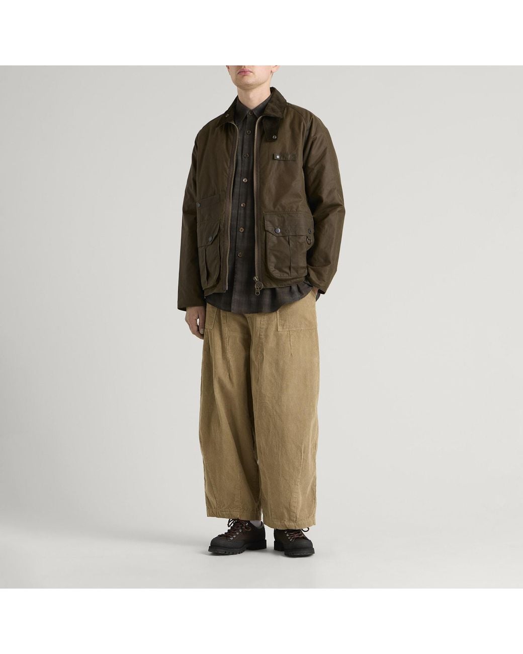 Barbour Green Re-Engineered Durran Wax Jacket for men