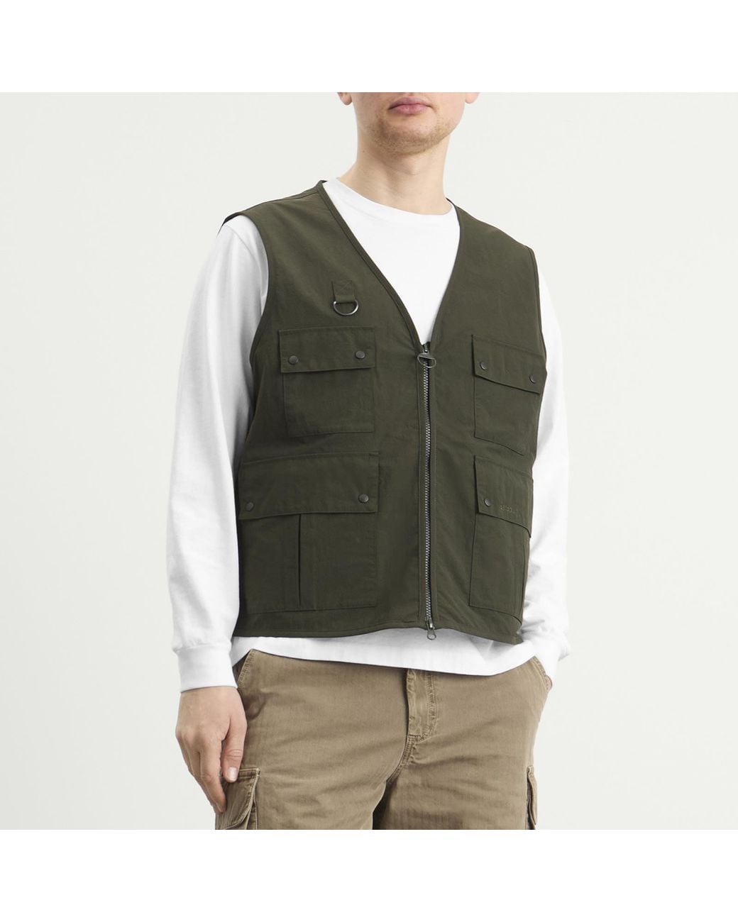 Barbour Green Fly Fishing Vest for men