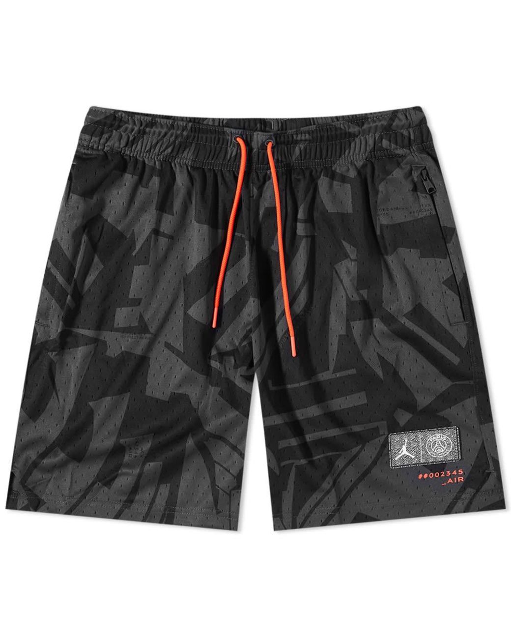 psg jordan shorts black