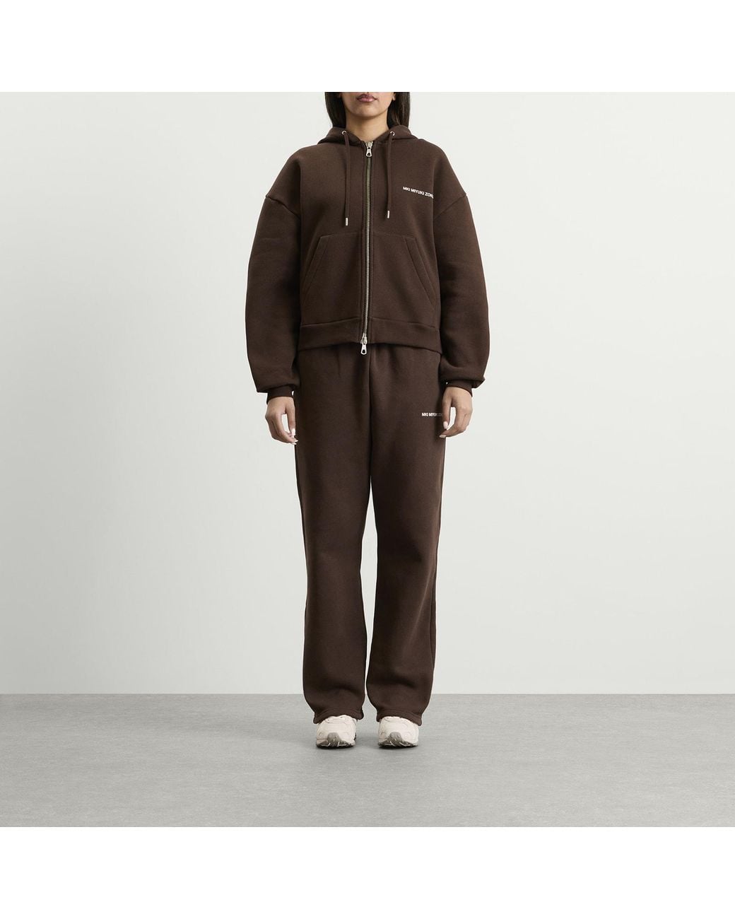 MKI Miyuki-Zoku Brown Uniform Zip Hoodie