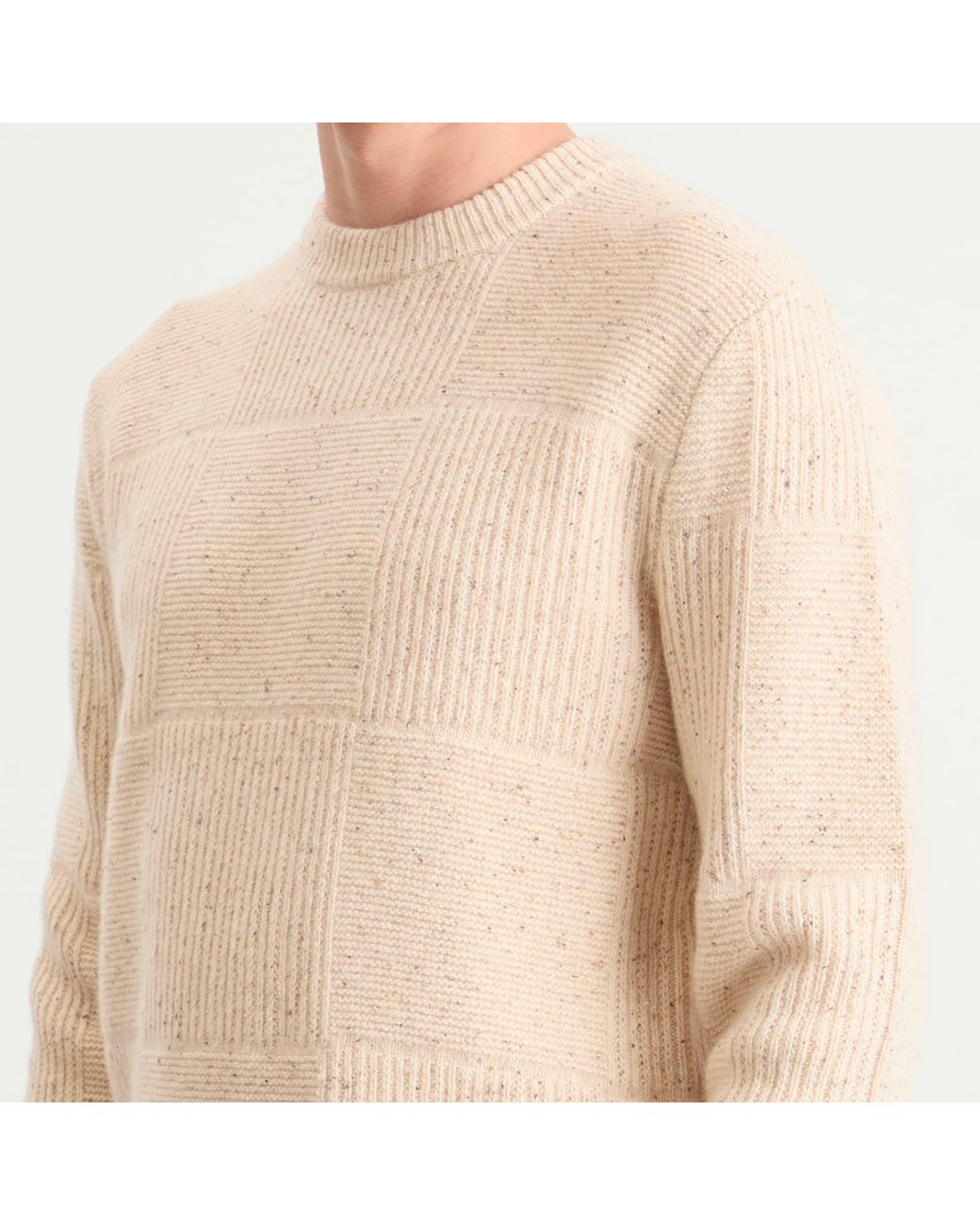 Forét Natural Orbit Jacquard Donegal Jumper for men