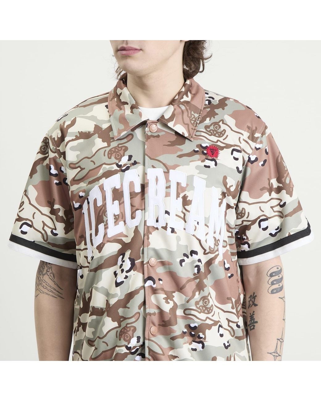 ICECREAM Brown Choc Chip Baseball Jersey for men
