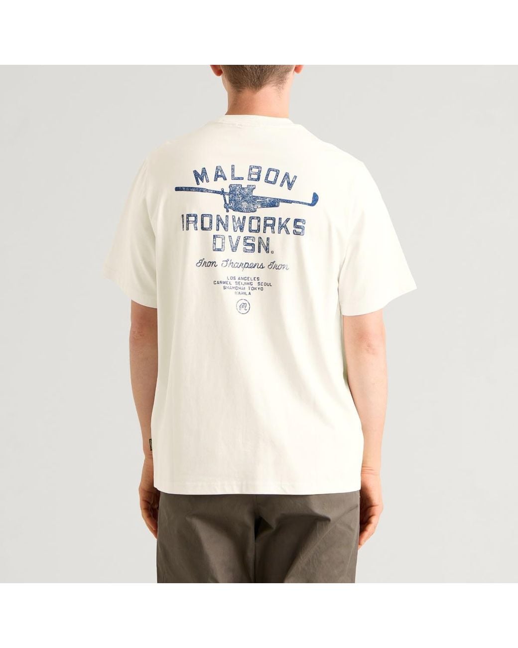 Malbon Natural Vista Ironworks T-Shirt for men