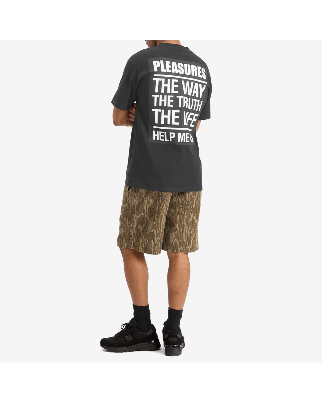 Pleasures Black Scripture T-Shirt for men
