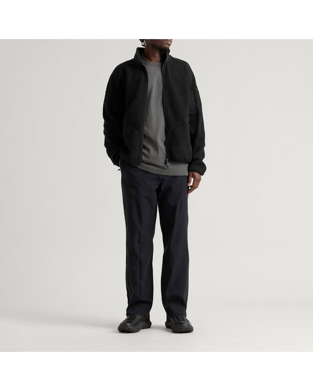Mellow Clo Black Expedition Fleece Jacket for men