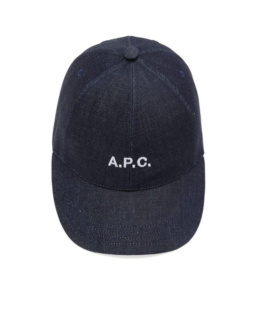 A.P.C. Blue Charlie Logo Cap for men