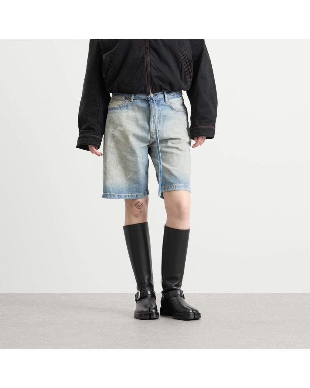 Acne Blue Roland Denim Shorts